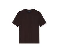 OLYMP SIGNATURE Casual Regular Fit T-Shirt Rundhals braun, Einfarbig