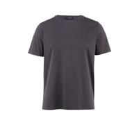 OLYMP SIGNATURE Tailored Fit T-Shirt Rundhals grau, Einfarbig