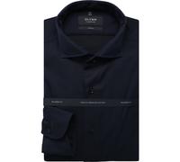 OLYMP SIGNATURE Casual Tailored Fit Hemd marine, Einfarbig