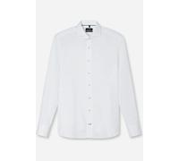OLYMP Signature Hemd Herren Slim Fit Langarm Baumwolle Weiß, 45