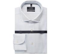 OLYMP SIGNATURE Casual Tailored Fit Leinenhemd hellblau, Faux-uni