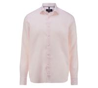 OLYMP SIGNATURE Casual Tailored Fit Leinenhemd rose, Gestreift