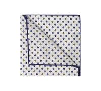 OLYMP SIGNATURE Einstecktuch blau/gelb/weiß, Gemustert