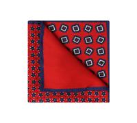 OLYMP SIGNATURE Einstecktuch rot/blau, Gemustert