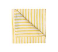 OLYMP SIGNATURE Einstecktuch weiss/gelb, Gestreift