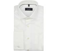 OLYMP Signature Hemd Herren Slim Fit Umschlagmanschetten Baumwolle weiß, 40