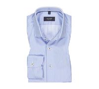 OLYMP Signature Hemd Herren Slim Fit Langarm Baumwolle blau, 38