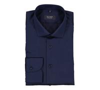 OLYMP Signature Hemd Herren Slim Fit Langarm Baumwolle blau, 39