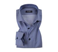 OLYMP Signature Hemd Herren Langarm Baumwolle blau, 46
