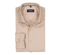 OLYMP Signature Hemd Herren Langarm Baumwolle braun, 41