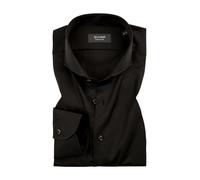 OLYMP Signature Hemd Herren Slim Fit Langarm Baumwolle schwarz, 39