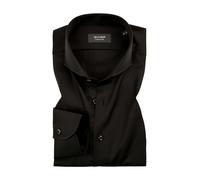 OLYMP Signature Hemd Herren Slim Fit Langarm Baumwolle schwarz, 41