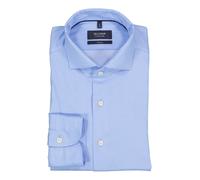 OLYMP SIGNATURE Casual Tailored Fit Hemd bleu, Einfarbig