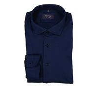 OLYMP Signature Hemden Herren Slim Fit Langarm Jersey blau, 38