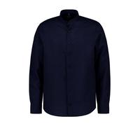 OLYMP Signature Hemd Herren Slim Fit Langarm Leinen blau, 39
