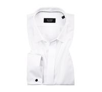 OLYMP Signature Hemd Herren Umschlagmanschetten Satin weiß, 40