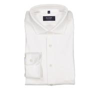 OLYMP SIGNATURE Tailored Fit Jerseyhemd weiss, Einfarbig