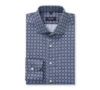 OLYMP SIGNATURE Tailored Fit Hemd nachtblau, Bedruckt
