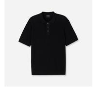 OLYMP SIGNATURE Casual Regular Fit Strickpolo schwarz, Einfarbig