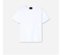 OLYMP SIGNATURE Tailored Fit T-Shirt Rundhals weiss, Einfarbig