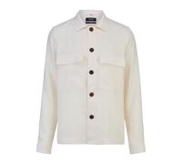 OLYMP SIGNATURE Soft Business Overshirt Hemdjacke ecru, Einfarbig