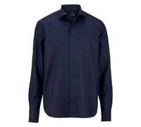 OLYMP SIGNATURE Soft Business Tailored Fit Hemd nachtblau, Einfarbig