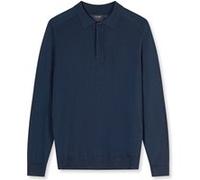 OLYMP SIGNATURE Strick Premium Polo langarm Herren, Blau, , L (84026414L)