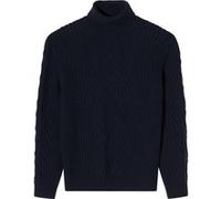 OLYMP SIGNATURE Casual Regular Fit Pullover nachtblau, Zopfmuster