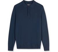 OLYMP SIGNATURE Strick Premium Polo langarm Herren, Blau, , XL (84026414XL)