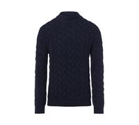 OLYMP SIGNATURE Strickpullover Herren Regular Fit Wolle marine, L