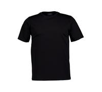 OLYMP SIGNATURE Tailored Fit T-Shirt Rundhals schwarz, Einfarbig