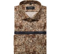 OLYMP SIGNATURE SLIM FIT Slim Fit Business-Hemd mit Kentkragen Modell 'Savio' in Beige, Größe 42