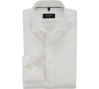 OLYMP Signature Hemd Herren Slim Fit Langarm Baumwolle weiß, 38