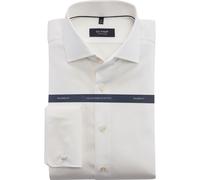 OLYMP Signature Hemd Herren Slim Fit Umschlagmanschetten Baumwolle weiß, 40
