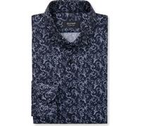 OLYMP SIGNATURE Tailored Fit Hemd nachtblau, Bedruckt