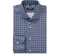 OLYMP SIGNATURE Tailored Fit Hemd nachtblau, Bedruckt