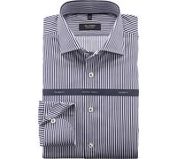 OLYMP SIGNATURE Tailored Fit Hemd nachtblau, Gestreift