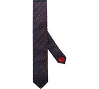 OLYMP Slim Krawatte braun/blau, Gemustert