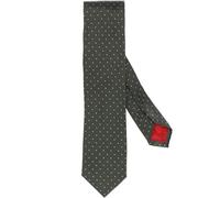 OLYMP Slim Krawatte grün/weiss, Gepunktet