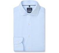 Businesshemd OLYMP "OLYMP Smart Business, Modern Fit, Royal Kent", Herren, Gr. 37, Normaler Arm, bleu, 57% Baumwolle, 43% Polyester, Hemden (91291262-37) bleu