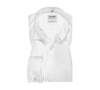 OLYMP Smokinghemd Herren Slim Fit Umschlagmanschetten Baumwoll-Stretch weiß, 41
