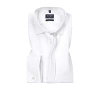 OLYMP Smokinghemd Herren Umschlagmanschetten Baumwolle weiß, 46
