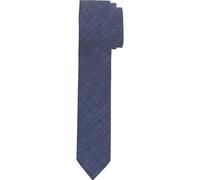 OLYMP Super Slim Krawatte bleu, Gemustert