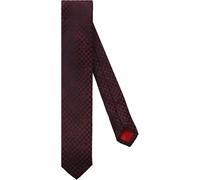 OLYMP Super Slim Krawatte bordeaux, Gemustert