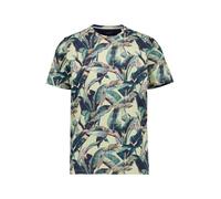 OLYMP Casual Regular Fit T-Shirt Rundhals grün, Bedruckt