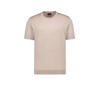 OLYMP Casual Regular Fit Halbarmpullover beige, Einfarbig