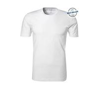 OLYMP T-Shirt Herren Slim Fit Kurzarm Rundhals Baumwoll-Stretch weiß, 3XL