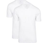 OLYMP Herren T-Shirt Doppelpack V-Ausschnitt- Weiß, XXL