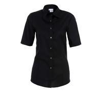 OLYMP Tendenz Regular Fit Bluse Kurzarm schwarz