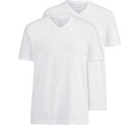 OYMP T-Shirt Reguar Fit V-Has 2Pack Weiß L